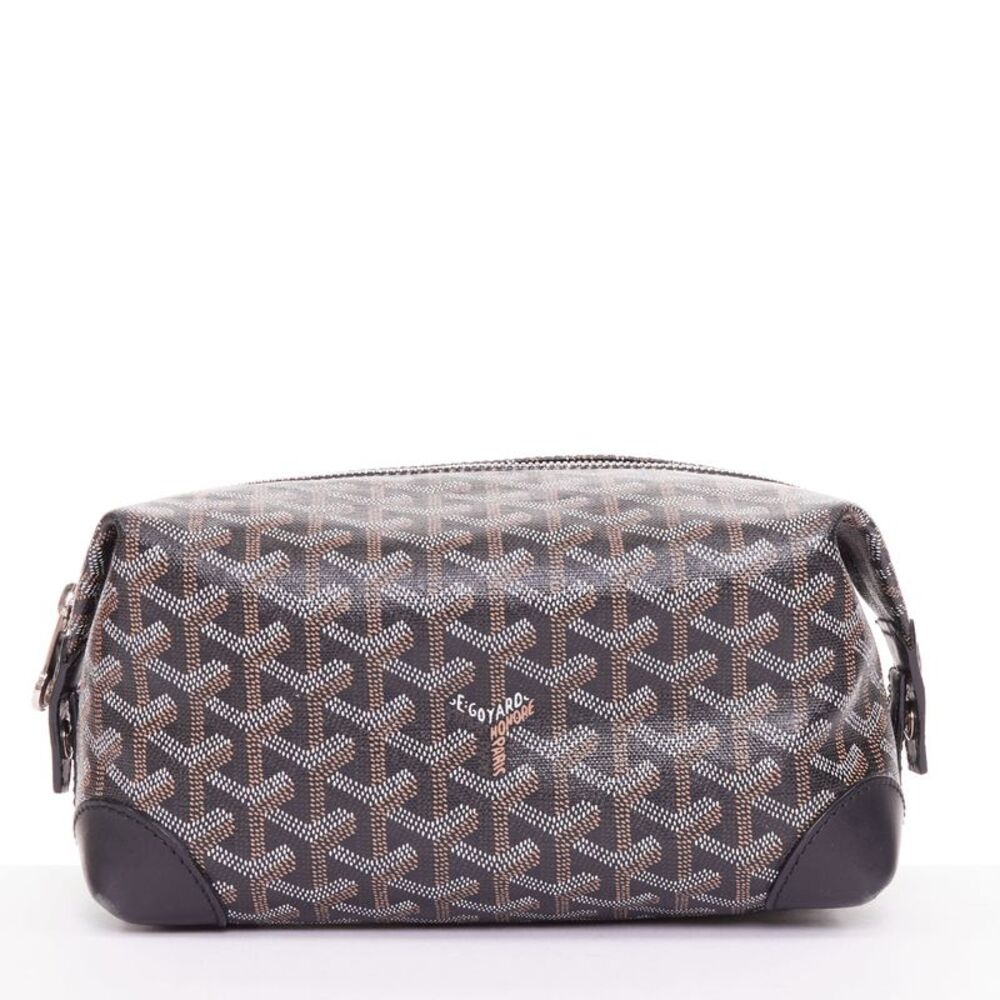 Goyard Boeing 25 Blue Goyardine Canvas Pouch Bag